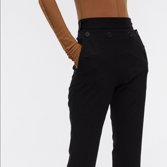 Helmut Lang Black Ankle Pants - Picture 1 of 10